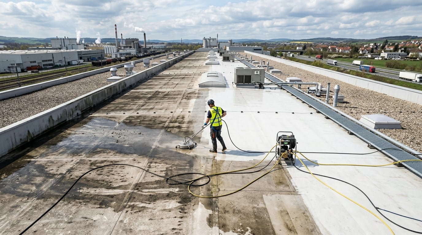 Industrial Roof Cleaning project example 4