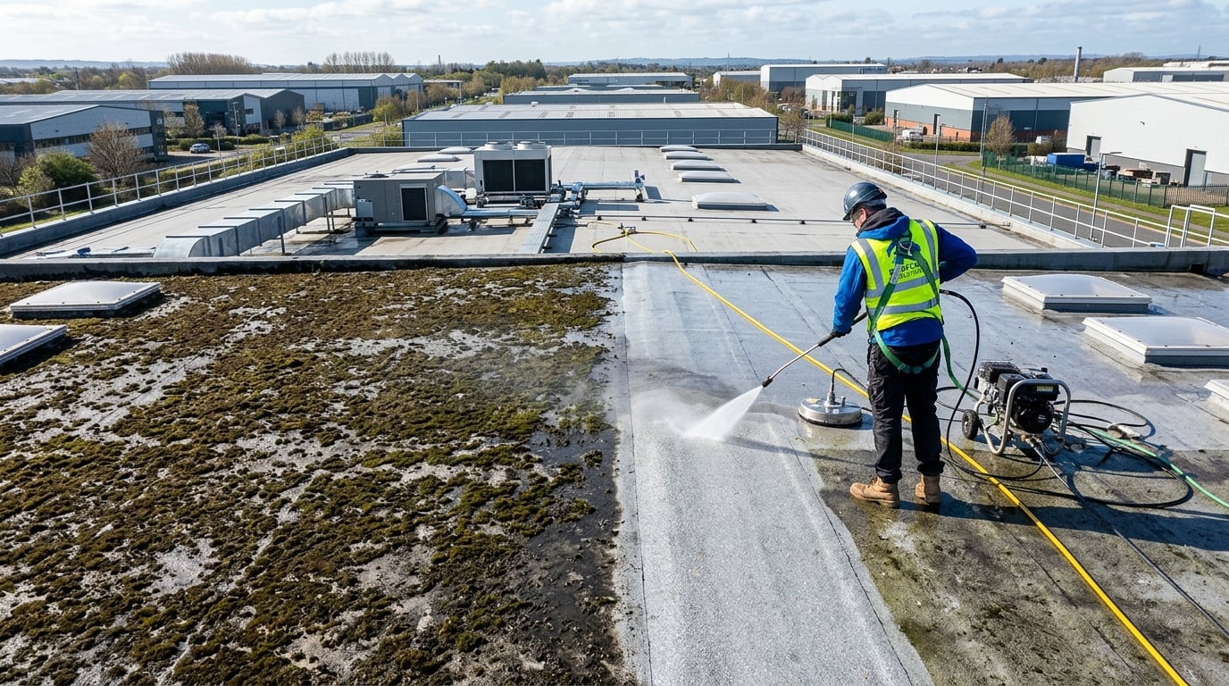 Industrial Roof Cleaning project example 5